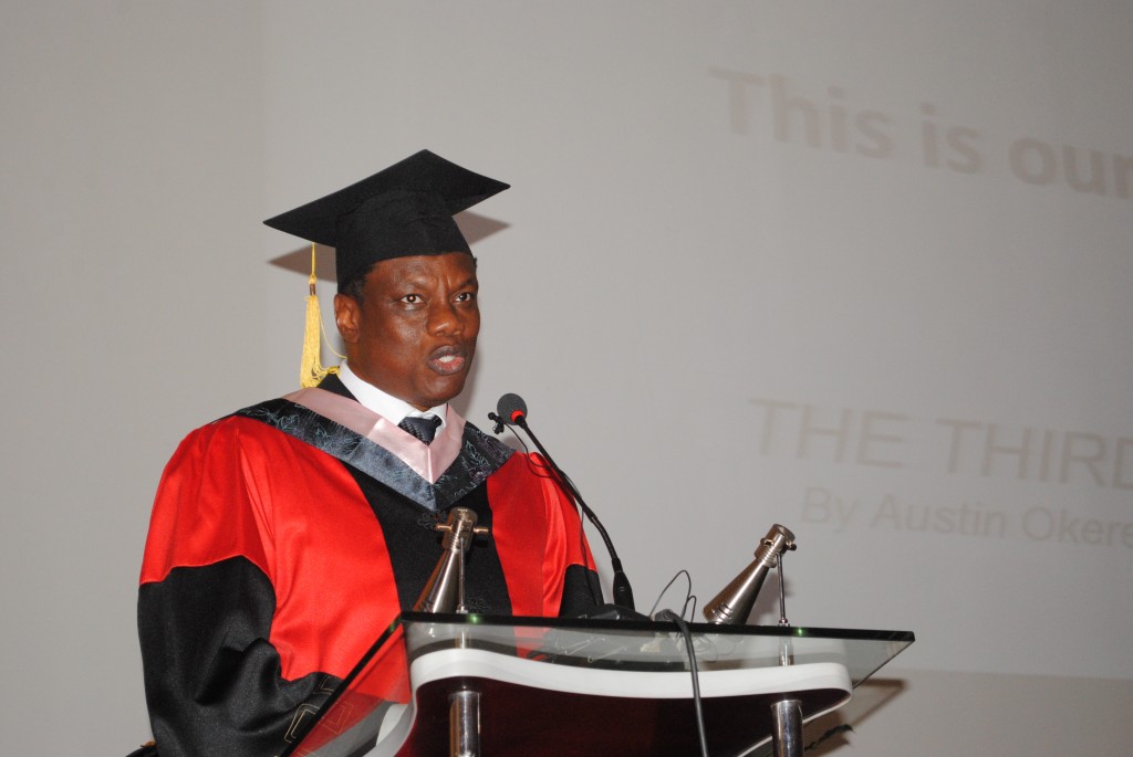 CWG founder, Austin Okere, gives commencement speech at CEIBS graduation ceremony in Ghana