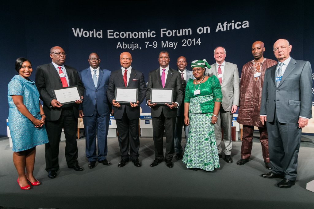 Award Winners at the World Economic Forum on Africa in Abuja, Nigeria 2014.